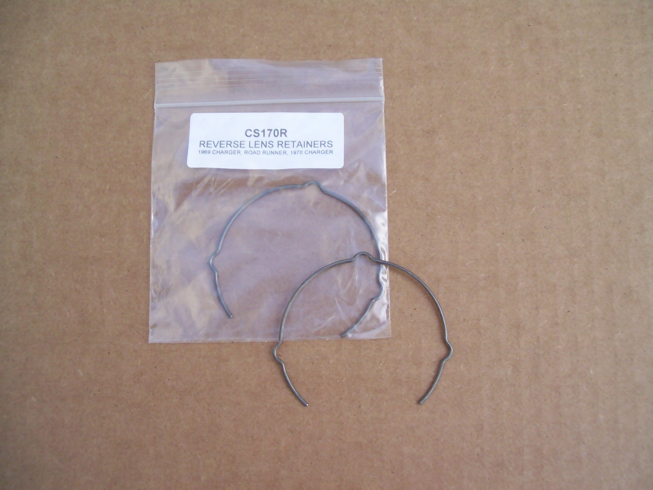 1968 - 1970 Dodge Plymouth B-Body reverse lamp lens RETAINERS